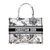 ディオール トワル ドゥ ジュイ ゾディアック エンブロイダリー トートバッグ ハンドバッグ アイボリー ブラック キャンバス レディース Dior 【中古】