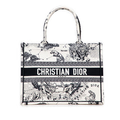ディオール トワル ドゥ ジュイ ゾディアック エンブロイダリー トートバッグ ハンドバッグ アイボリー ブラック キャンバス レディース Dior 【中古】