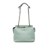 フェンディ ドットコム クリック チェーンショルダーバッグ 8BN299 ライトブルー レザー レディース FENDI 【中古】