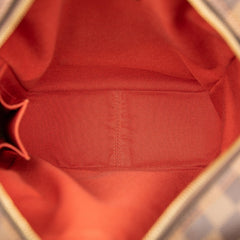 ルイ ヴィトン ダミエ オラフMM 斜め掛け ショルダーバッグ N41441 ブラウン PVC レザー レディース LOUIS VUITTON 【中古】