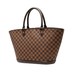 ルイ ヴィトン ダミエ マノスクGM トートバッグ ハンドバッグ N51120 ブラウン PVC レザー レディース LOUIS VUITTON 【中古】