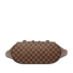 ルイ ヴィトン ダミエ マノスクGM トートバッグ ハンドバッグ N51120 ブラウン PVC レザー レディース LOUIS VUITTON 【中古】