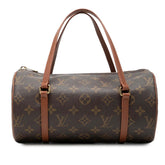 ルイ ヴィトン モノグラム パピヨン26 ハンドバッグ M51366 ブラウン PVC レザー レディース LOUIS VUITTON 【中古】