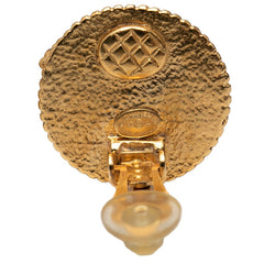 シャネル ヴィンテージ ココマーク ラウンド イヤリング ゴールド メッキ レディース CHANEL 【中古】