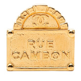 シャネル ココマーク RUE CAMBON ル カンボン ブローチ 22A刻印 ゴールド メッキ レディース CHANEL 【中古】