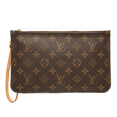 ルイ ヴィトン モノグラム ネヴァーフル 付属 ポーチ ブラウン PVC レザー レディース LOUIS VUITTON 【中古】