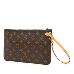 ルイ ヴィトン モノグラム ネヴァーフル 付属 ポーチ ブラウン PVC レザー レディース LOUIS VUITTON 【中古】