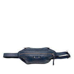 バレンシアガ クラシック ネオリフト ボディバッグ ベルトバッグ ウエストバッグ 542013 ブルー レザー メンズ BALENCIAGA 【中古】