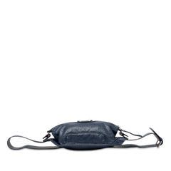 バレンシアガ クラシック ネオリフト ボディバッグ ベルトバッグ ウエストバッグ 542013 ブルー レザー メンズ BALENCIAGA 【中古】