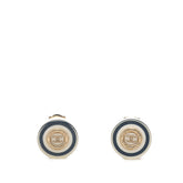 シャネル ココマーク イヤリング ゴールド ネイビー ホワイト メッキ プラスチック レディース CHANEL 【中古】