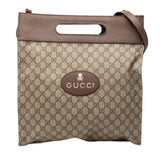 グッチ GGスプリーム ショルダーバッグ トートバッグ 463491 ベージュ ブラウン PVC レザー レディース GUCCI 【中古】