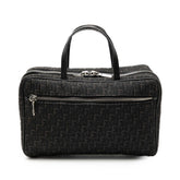 ディオール トロッター ミニハンドバッグ コスメポーチ ブラック キャンバス レザー レディース Dior 【中古】