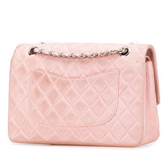 シャネル マトラッセ ダブルフラップ ココマーク チェーン ショルダーバッグ ピンク ラムスキン レディース CHANEL 【中古】
