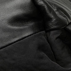 ロエベ ヤゴ パフィー リュック バックパック ブラック ブラウン ナイロン ナパレザー レディース LOEWE 【中古】