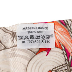 エルメス ツイリー DANSE PACIFIQUE ダンスパシフィック スカーフ オレンジ マルチカラー シルク レディース HERMES 【中古】