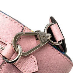 グッチ GGサイケデリック ショルダーバッグ 574886 ピンク ブラック マルチカラー PVC レザー レディース GUCCI 【中古】
