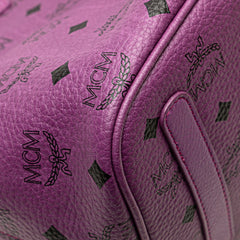 エム シー エム ヴィセトス ロゴグラム トートバッグ PVC レザー レディース MCM 【中古】