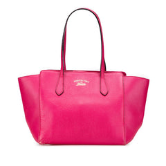グッチ スウィング トートバッグ ショルダーバッグ 354408 ピンク レザー レディース GUCCI 【中古】