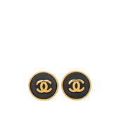 シャネル ヴィンテージ ココマーク イヤリング ゴールド ブラック メッキ レディース CHANEL 中古