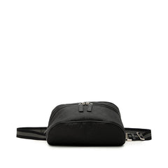 グッチ GGナイロン ボディバッグ ウエストバッグ ショルダーバッグ 449182 ブラック ナイロン レザー レディース GUCCI 中古