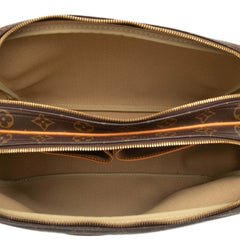 ルイ ヴィトン モノグラム リポーターGM 斜め掛け ショルダーバッグ M45252 ブラウン PVC レザー レディース LOUIS VUITTON 【中古】