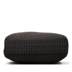フェンディ ズッキーノ ハンドバッグ トートバッグ 8BH132 ブラウン キャンバス レザー レディース FENDI 【中古】