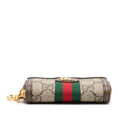 グッチ GGスプリーム シェリーライン オフィディア コインケース 小銭入れ 523157 ベージュ ブラウン PVC レザー レディース GUCCI 【中古】