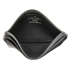 ルイ ヴィトン タイガ ポルトカルトダブル カードケース 名刺入れ M32730 ブラック レザー レディース LOUIS VUITTON 【中古】