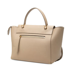 セリーヌ ベルトバッグ マイクロ ハンドバッグ ショルダーバッグ 2WAY ベージュ レザー レディース CELINE 【中古】