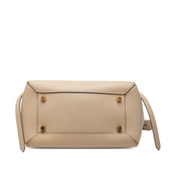 セリーヌ ベルトバッグ マイクロ ハンドバッグ ショルダーバッグ 2WAY ベージュ レザー レディース CELINE 【中古】