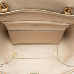 セリーヌ ベルトバッグ マイクロ ハンドバッグ ショルダーバッグ 2WAY ベージュ レザー レディース CELINE 【中古】