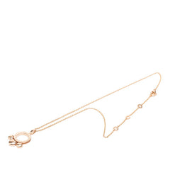 ブルガリ K18PG ピンクゴールド アレーグラ ハート チェーン ペンダント ネックレス レディース BVLGARI 【中古】