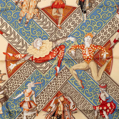 エルメス カレ90 LES BALLETS RUSSES ロシア バレエ スカーフ マルチカラー シルク レディース HERMES 【中古】