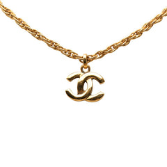 シャネル ココマーク ネックレス ゴールド メッキ レディース CHANEL 【中古】