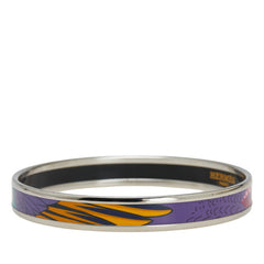 エルメス エマイユPM 七宝焼き バングル シルバー マルチカラー メタル レディース HERMES 【中古】