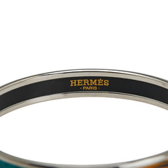 エルメス エマイユPM 七宝焼き バングル シルバー マルチカラー メタル レディース HERMES 【中古】