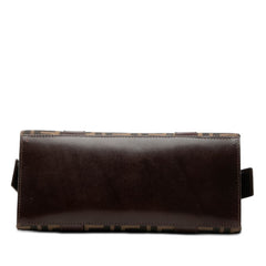 フェンディ ズッカ ハンドバッグ ブラウン キャンバス レザー レディース FENDI 【中古】