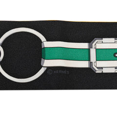 エルメス ツイリー Grand Tralala グラン トゥラララ スカーフ ブラック マルチカラー シルク レディース HERMES 【中古】