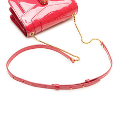 ブルガリ セルペンティ フォーエバー チェーン ショルダーバッグ ピンク エナメル レディース BVLGARI 【中古】