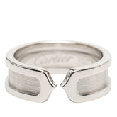 カルティエ 2C リング 指輪 サイズ:#50 K18WG ホワイトゴールド レディース CARTIER 【中古】