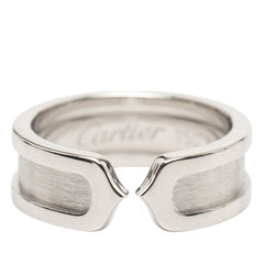 カルティエ 2C リング 指輪 サイズ:#50 K18WG ホワイトゴールド レディース CARTIER 【中古】