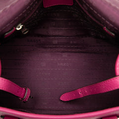 ロエベ アナグラム アラモ28 ハンドバッグ ショルダーバッグ 2WAY ピンク レザー レディース LOEWE 【中古】