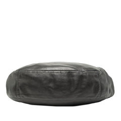 シャネル ココマーク チェーン トートバッグ ブラック ラムスキン レディース CHANEL 【中古】
