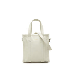 バレンシアガ バザールショッパー XXS ハンドバッグ ショルダーバッグ 2WAY 513988 ホワイト レザー レディース BALENCIAGA 中古