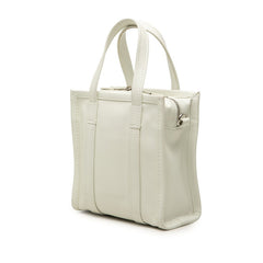 バレンシアガ バザールショッパー XXS ハンドバッグ ショルダーバッグ 2WAY 513988 ホワイト レザー レディース BALENCIAGA 中古
