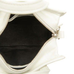 バレンシアガ バザールショッパー XXS ハンドバッグ ショルダーバッグ 2WAY 513988 ホワイト レザー レディース BALENCIAGA 中古