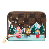 ルイ ヴィトン ダミエ ジッピーコインパース ヴィヴィエンヌ コインケース N40721 ブラック マルチカラー PVC レディース LOUIS VUITTON 中古
