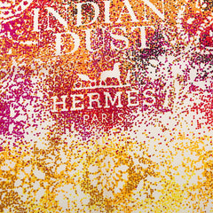 エルメス カレ90 INDIAN DUST インディアンダスト スカーフ ベージュ マルチカラー シルク レディース HERMES 【中古】