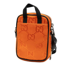 グッチ オフ ザ グリッド GG ショルダーバッグ 643882 オレンジ ナイロン ユニセックス GUCCI 【中古】