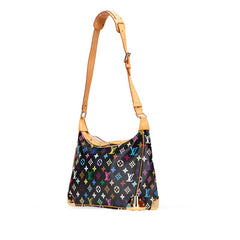 ルイ ヴィトン モノグラム マルチカラー ブローニュ ショルダーバッグ M92638 ノワール ブラック PVC レザー レディース LOUIS VUITTON 中古